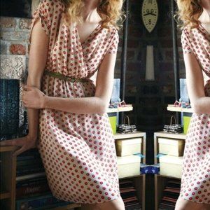 SOLD - Collecting Dots Silk Dress - XS - Anthropologie